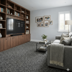 Abundance Midnight Carpet Living Room