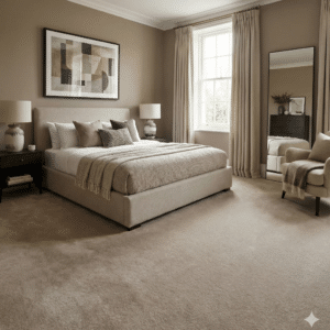 Abundance Mocha Carpet Bedroom