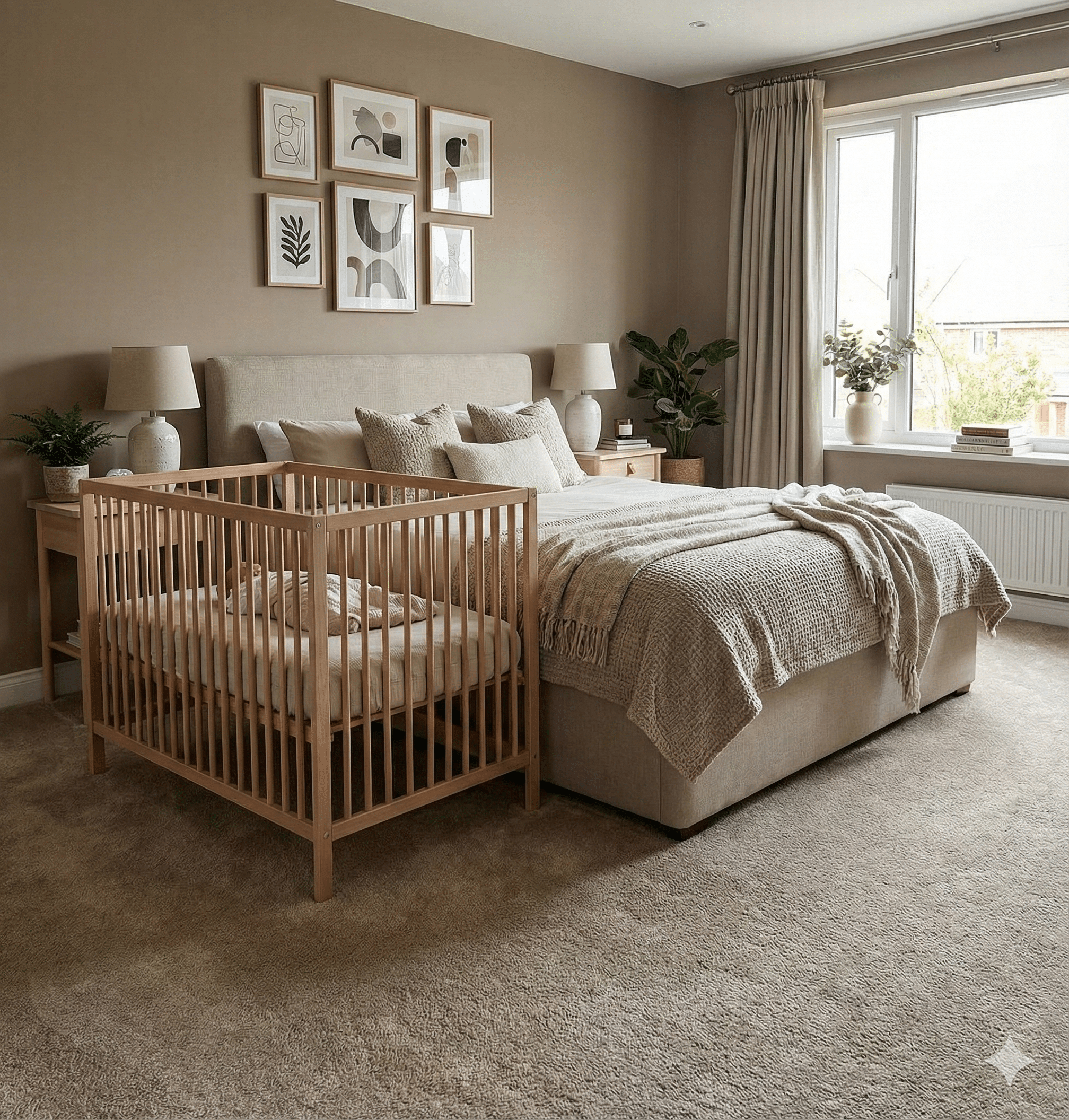 Abundance Straw Carpet Bedroom