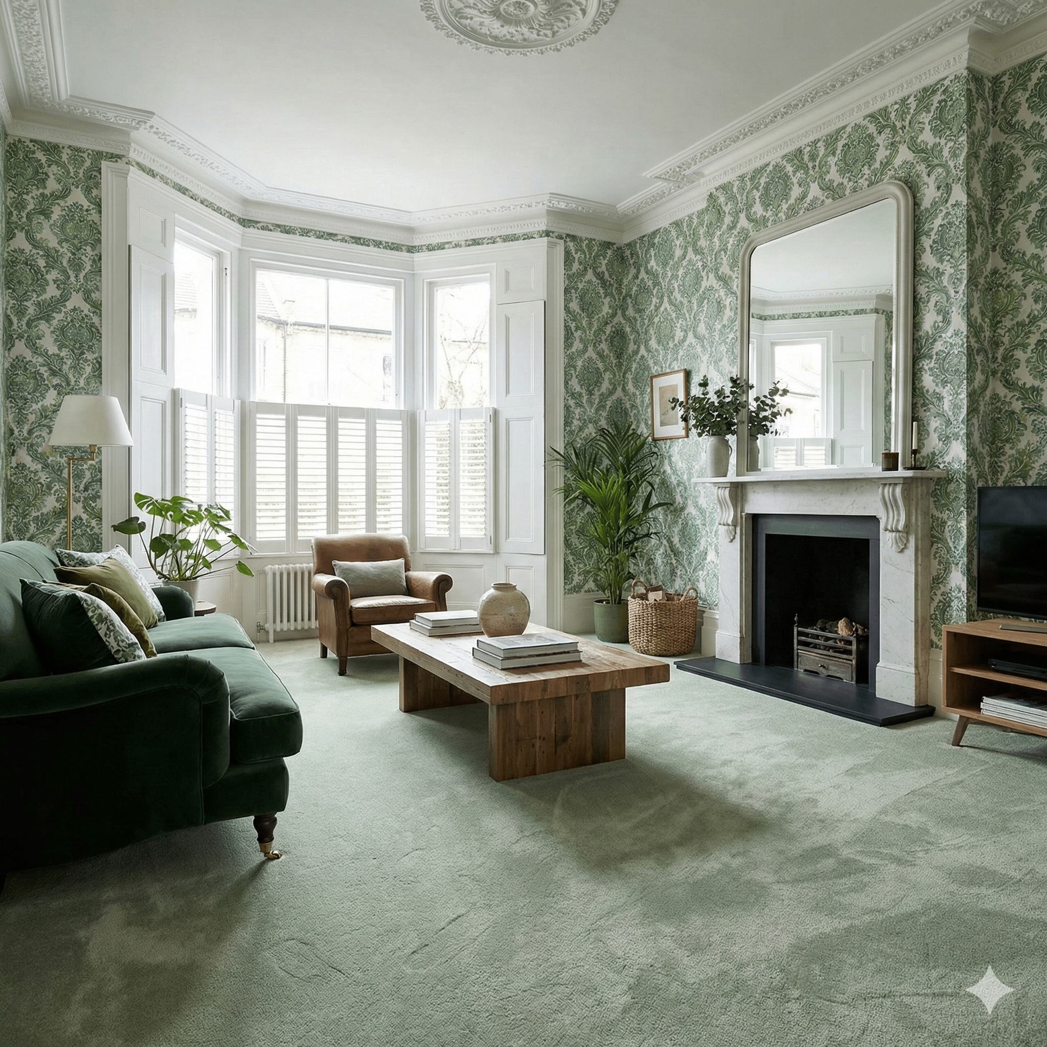 Glamorous Pasture Carpet Living Room