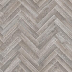 Juno Sheet Vinyl Grey Herringbone 1
