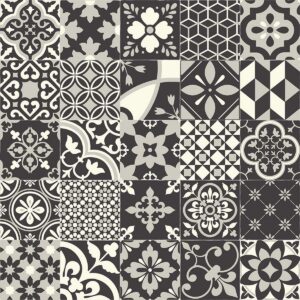 Kefi Sheet Vinyl Art Deco Floral