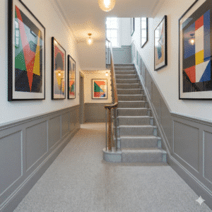 Lifestyle Herringbone Crest Carpet Stairs