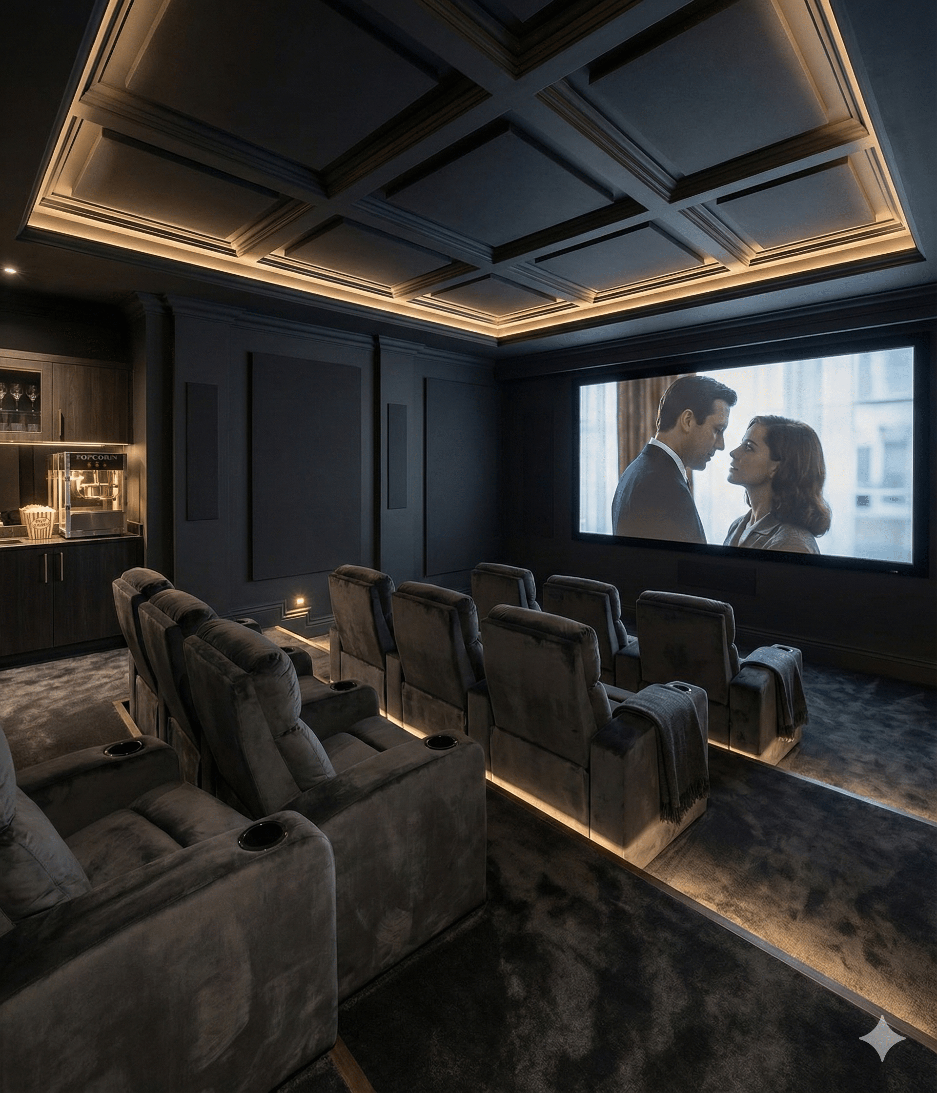 Princess Deluxe Midnight Carpet Cinema Room