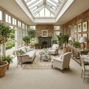 Farmhouse Wool Carpet Sheep Conservatory