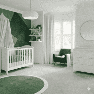 Haven Crystal Carpet in a bedroom