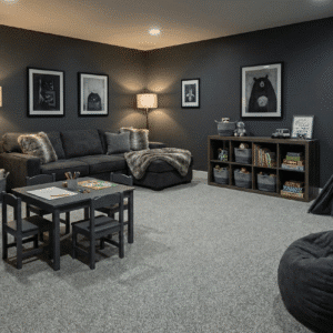 Maison Imperial Zinc Carpet in a living room