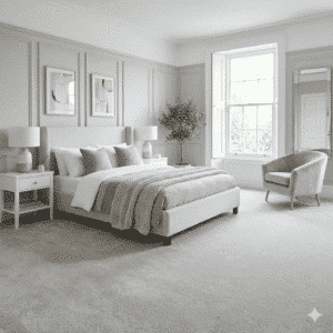 Pillowtex Mineral Carpet in a bedroom