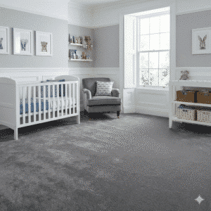 Pillowtex Pearl Carpet in a bedroom
