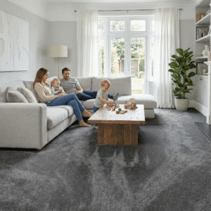 Poetry Muse Carpet in a living room