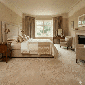 Princess Deluxe Sand Carpet in a bedroom