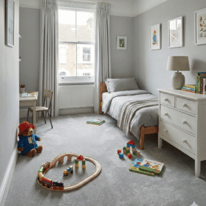 Princess Deluxe Silk Carpet in a bedroom