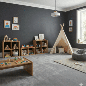 Princess Deluxe Thunder Carpet in a bedroom