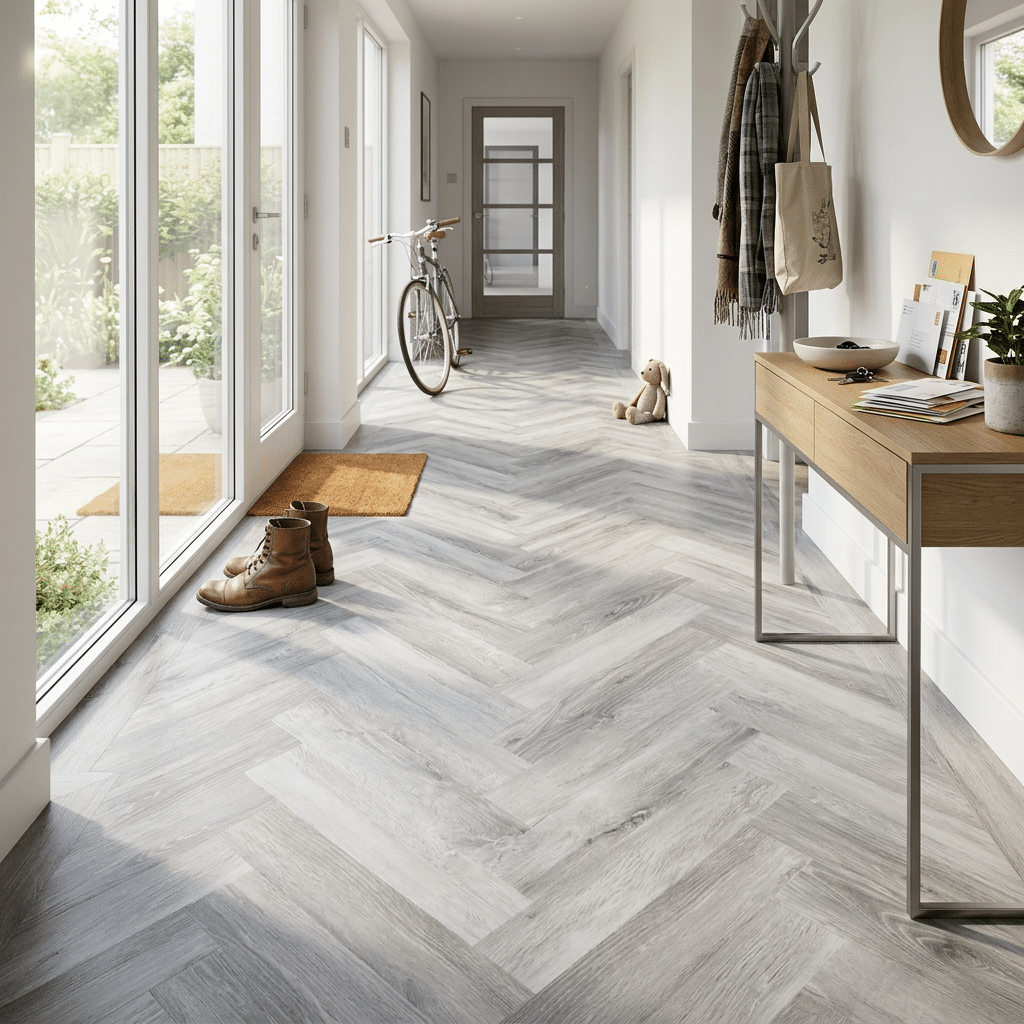 Woodland 2.5mm Swiss Mountain Oak Herringbone LVT 400 x100